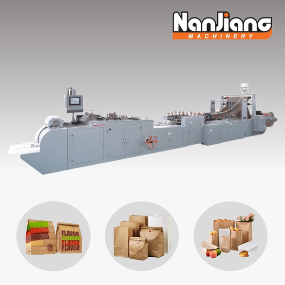 HD-330 Máquina para fabricar bolsas de papel de fondo cuadrado alimentadas por rollo