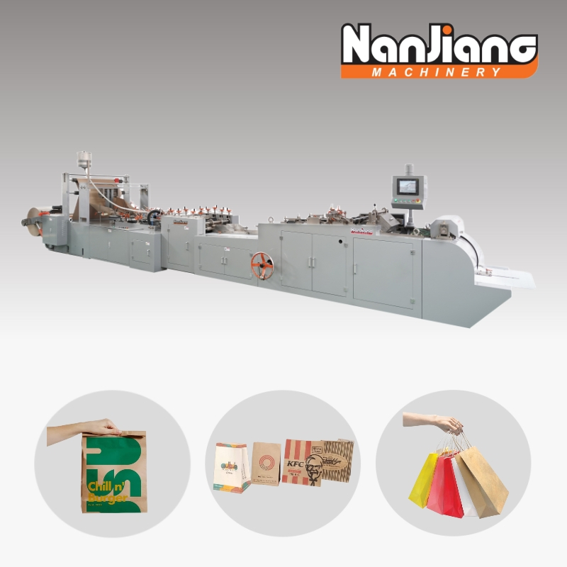 HD-430 Máquina para fabricar bolsas de papel con fondo cuadrado y alimentación por rollo