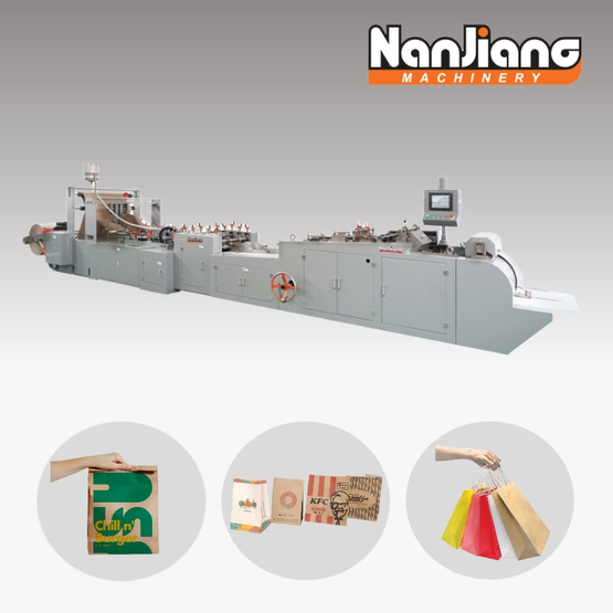HD-430 Máquina para fabricar bolsas de papel con fondo cuadrado y alimentación por rollo