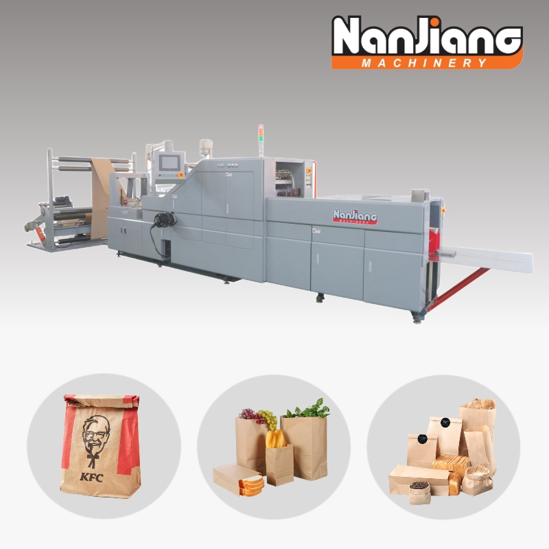 HD-260 Roll Fed SOS Máquina para fabricar bolsas de papel de fondo cuadrado