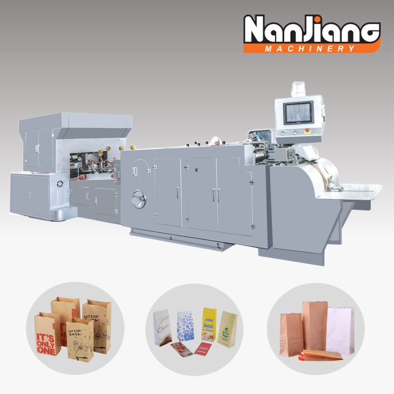 HD-200 Roll Fed SOS Máquina para fabricar bolsas de papel de fondo cuadrado