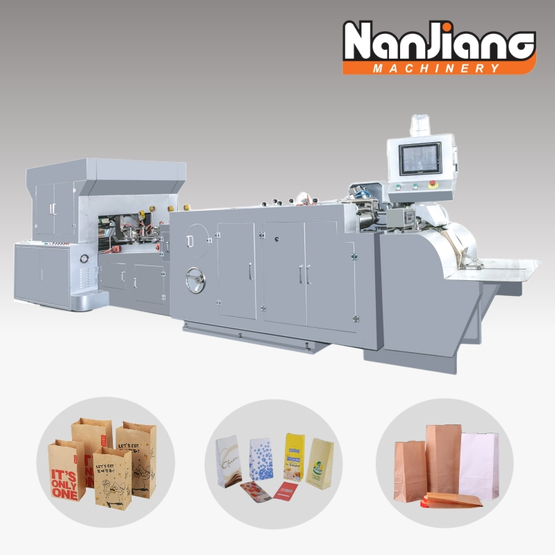HD-200 Roll Fed SOS Máquina para fabricar bolsas de papel de fondo cuadrado